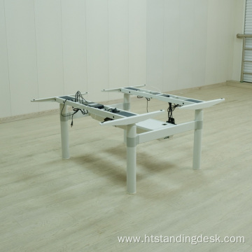 Face to face double lifting table stand